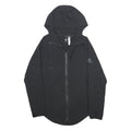 ADIDAS Womens Black Hooded Zip Jacket S Polyester Lightweight Hooded Activewear
