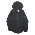 ADIDAS Womens Black Hooded Zip Jacket S Polyester Lightweight Hooded Activewear