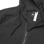 ADIDAS Womens Black Hooded Zip Jacket S Polyester Lightweight Hooded Activewear