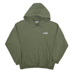ADIDAS Womens Green Hoodie UK 12 Cotton Blend Casual Pullover Sweatshirt