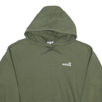 ADIDAS Womens Green Hoodie UK 12 Cotton Blend Casual Pullover Sweatshirt