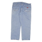 DICKIES Mens Light Blue Regular Fit Straight Denim Jeans W40 L29 Classic Cotton