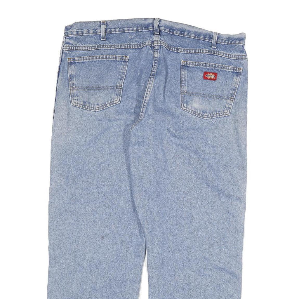 DICKIES Mens Light Blue Regular Fit Straight Denim Jeans W40 L29 Classic Cotton