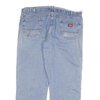 DICKIES Mens Light Blue Regular Fit Straight Denim Jeans W40 L29 Classic Cotton