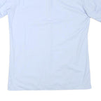 SWISS SHIRT COLLECTION Mens Blue Plain Cotton Blend Shirt M Casual Office Short