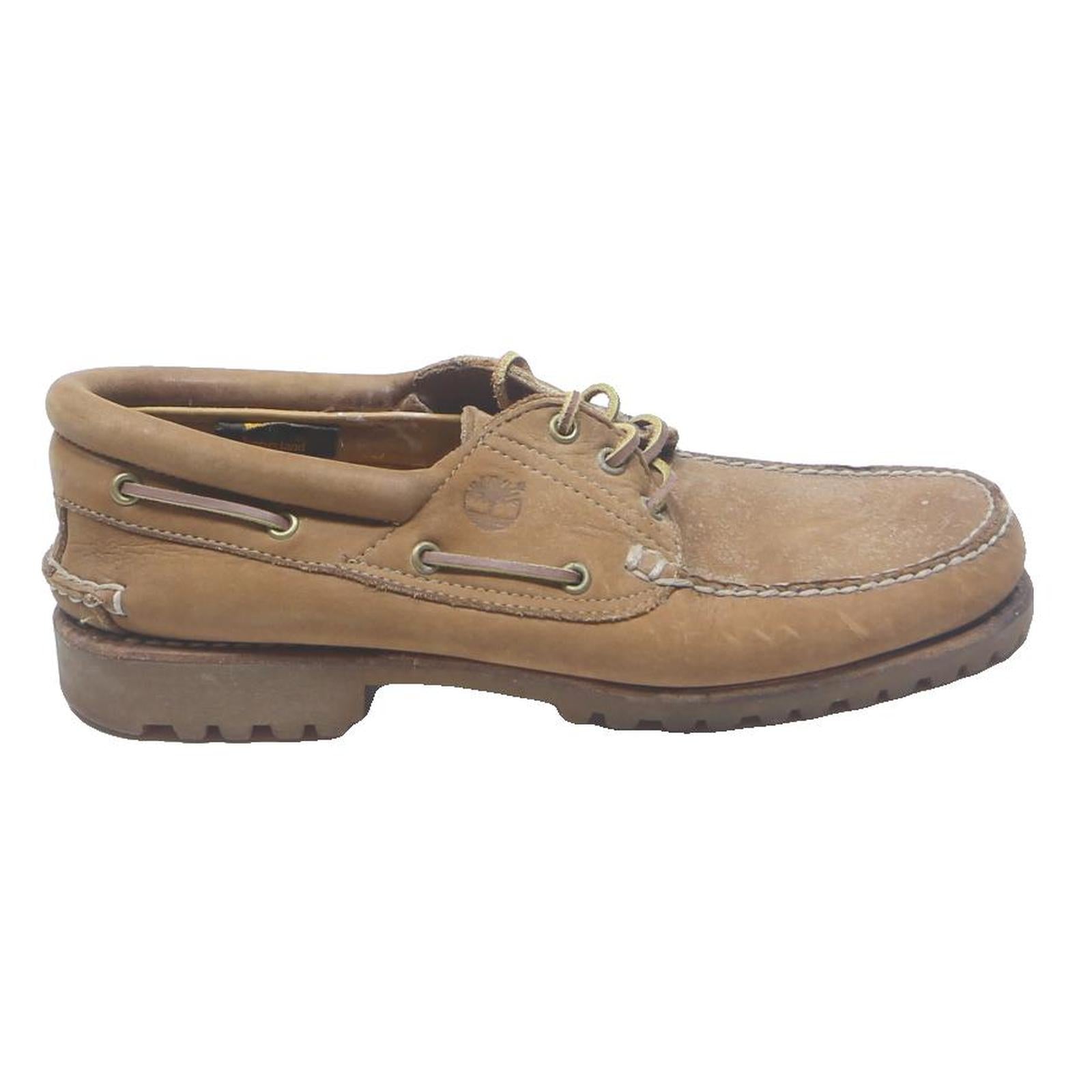 TIMBERLAND Classic Boat Shoes Mens Leather Tan UK 11 Casual Loafers