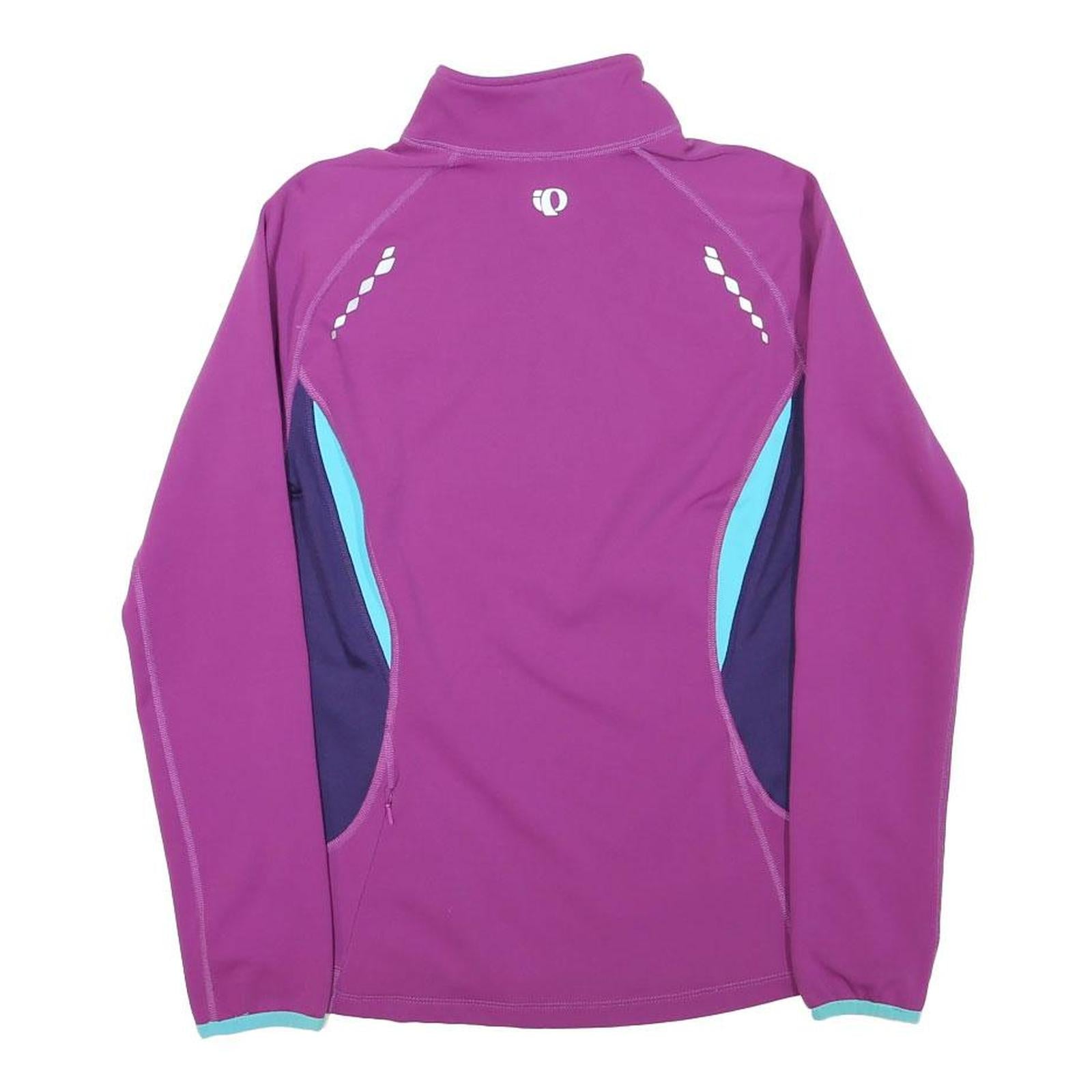 PEARL IZUMI Womens Purple & Blue 1/4 Zip Sweatshirt S Cycling Activewear