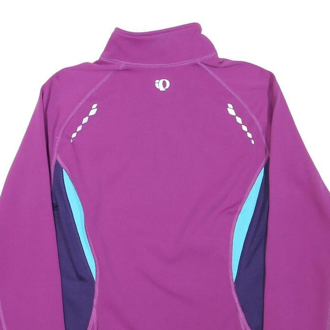 PEARL IZUMI Womens Purple & Blue 1/4 Zip Sweatshirt S Cycling Activewear