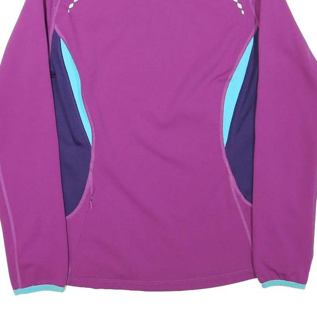PEARL IZUMI Womens Purple & Blue 1/4 Zip Sweatshirt S Cycling Activewear