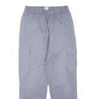 COS Mens Polyester Blend Grey Regular Fit Cargo Trousers W28 L28 Elasticated