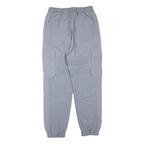 COS Mens Polyester Blend Grey Regular Fit Cargo Trousers W28 L28 Elasticated