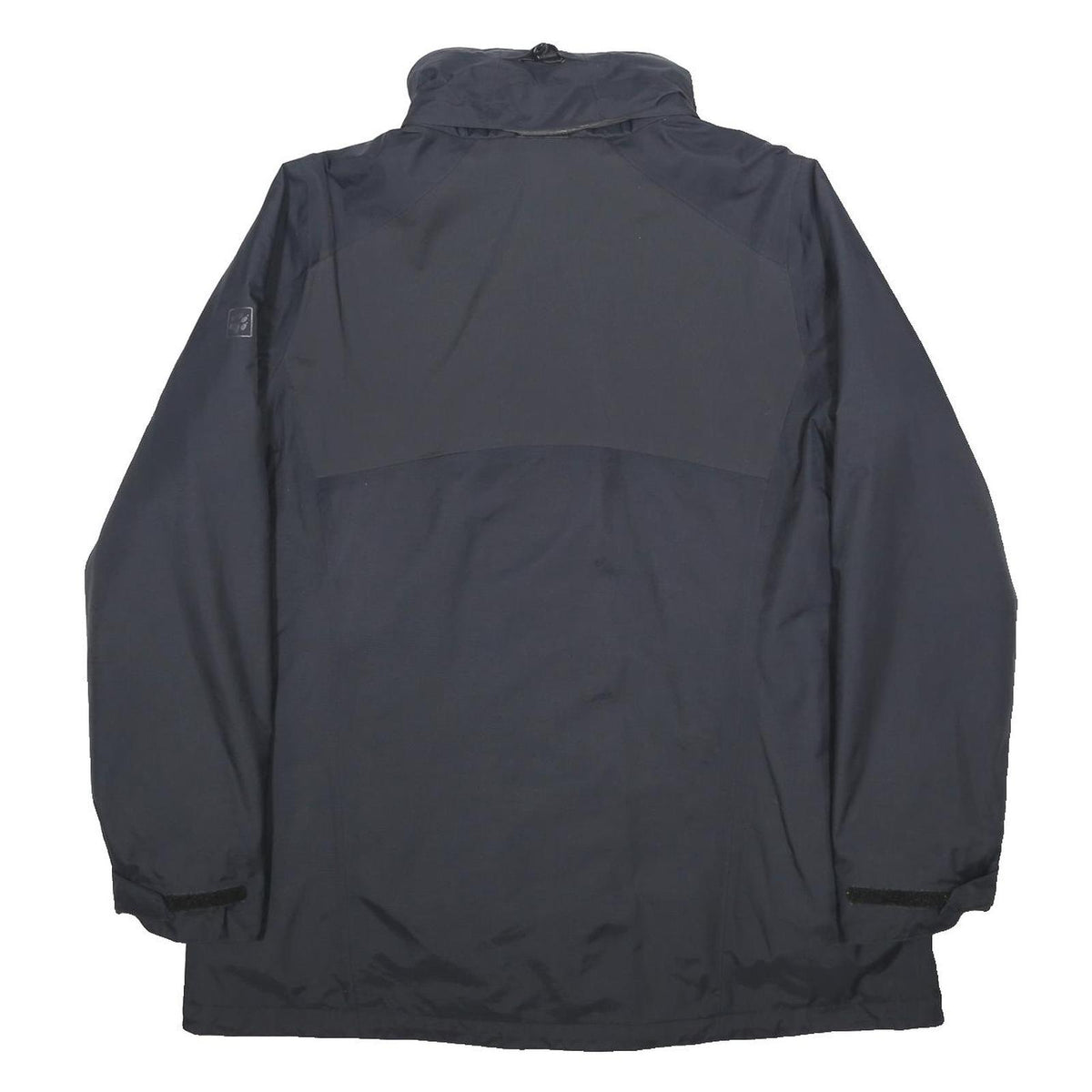 JACK WOLFSKIN Fleece Lined Womens Black Outdoor Jacket UK 20 Polyamide Zip