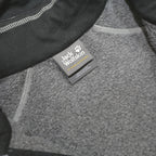 JACK WOLFSKIN Fleece Lined Womens Black Outdoor Jacket UK 20 Polyamide Zip