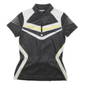 CRIVIT Mens Black & White Cycling T-Shirt S Short Sleeve Half Zip Sports
