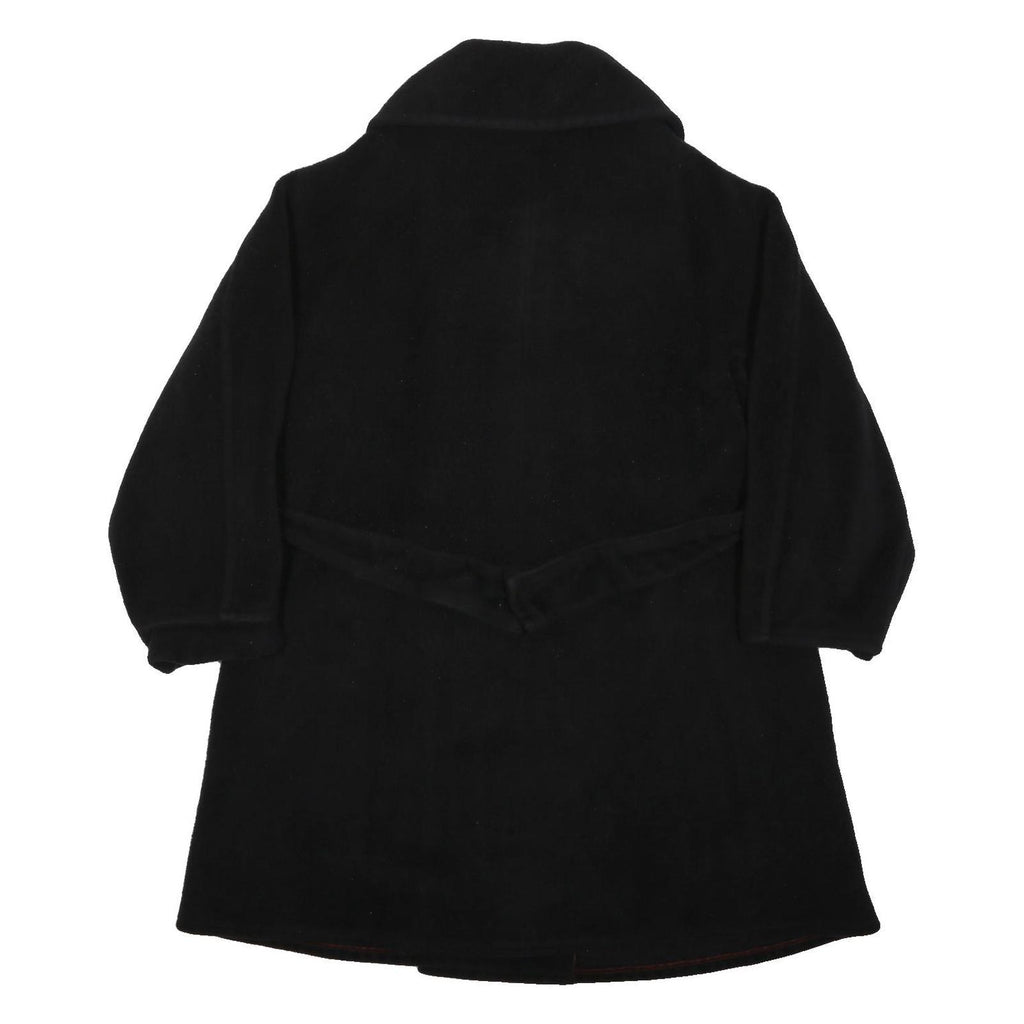 MAX MARA Womens Black Coach Jacket M Woven Plain Button-Up Long Sleeve Pockets