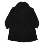 MAX MARA Womens Black Coach Jacket M Woven Plain Button-Up Long Sleeve Pockets