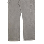 DICKIES Mens Cotton Blend Grey Relaxed Straight Trousers W38 L32 Workwear
