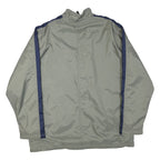 NIKE Mens Grey & Navy Lightweight Zip Jacket XL Polyester Blend Plain Casual