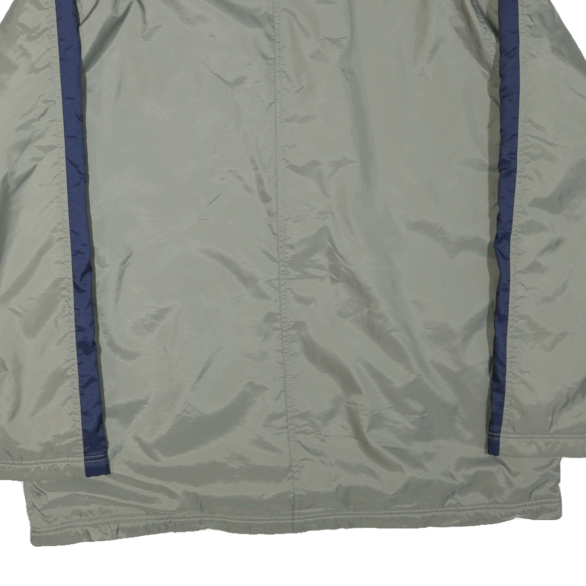 NIKE Mens Grey & Navy Lightweight Zip Jacket XL Polyester Blend Plain Casual