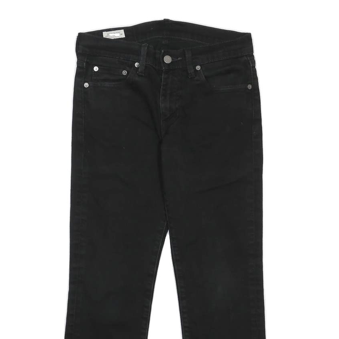 LEVI'S 511 BIG E Mens Jeans Black Slim Skinny Denim Medium W29 L25 Authentic