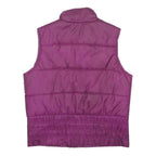 NIKE Womens Purple Puffer Sleeveless Jacket M Polyester Zip Athletic Vest
