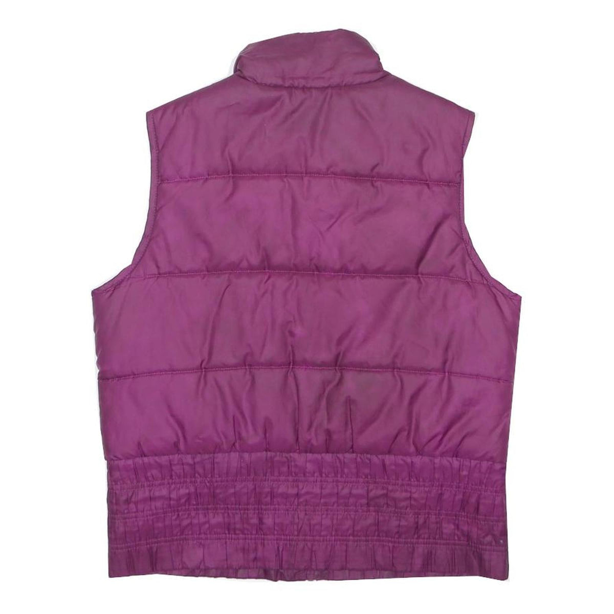 NIKE Womens Purple Puffer Sleeveless Jacket M Polyester Zip Athletic Vest