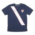 NIKE Mens Navy & White USA Graphic T-Shirt L Short Sleeve Crew Neck Sportswear