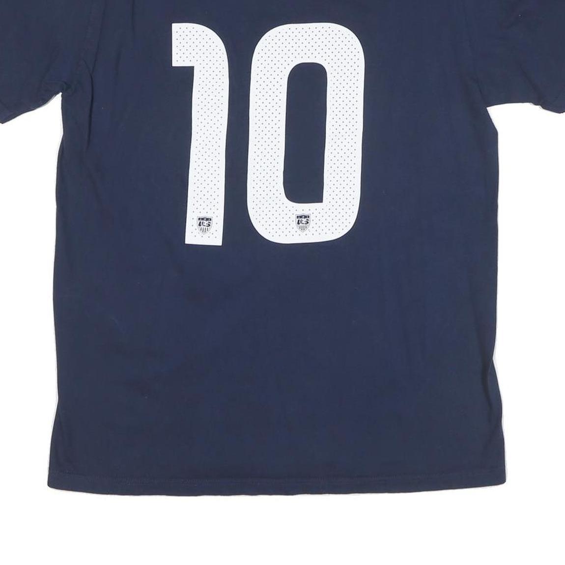 NIKE Mens Navy & White USA Graphic T-Shirt L Short Sleeve Crew Neck Sportswear