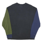 LEVI'S Mens Black Navy & Green Crew Neck L Colourblock Sweatshirt Cotton