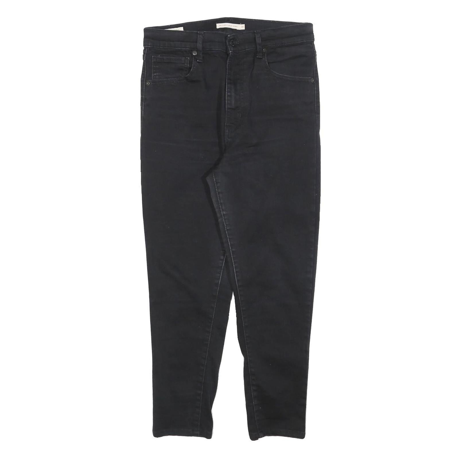 LEVI'S Big E Womens Jeans Black Slim Skinny Denim W31 L25 Vintage Style