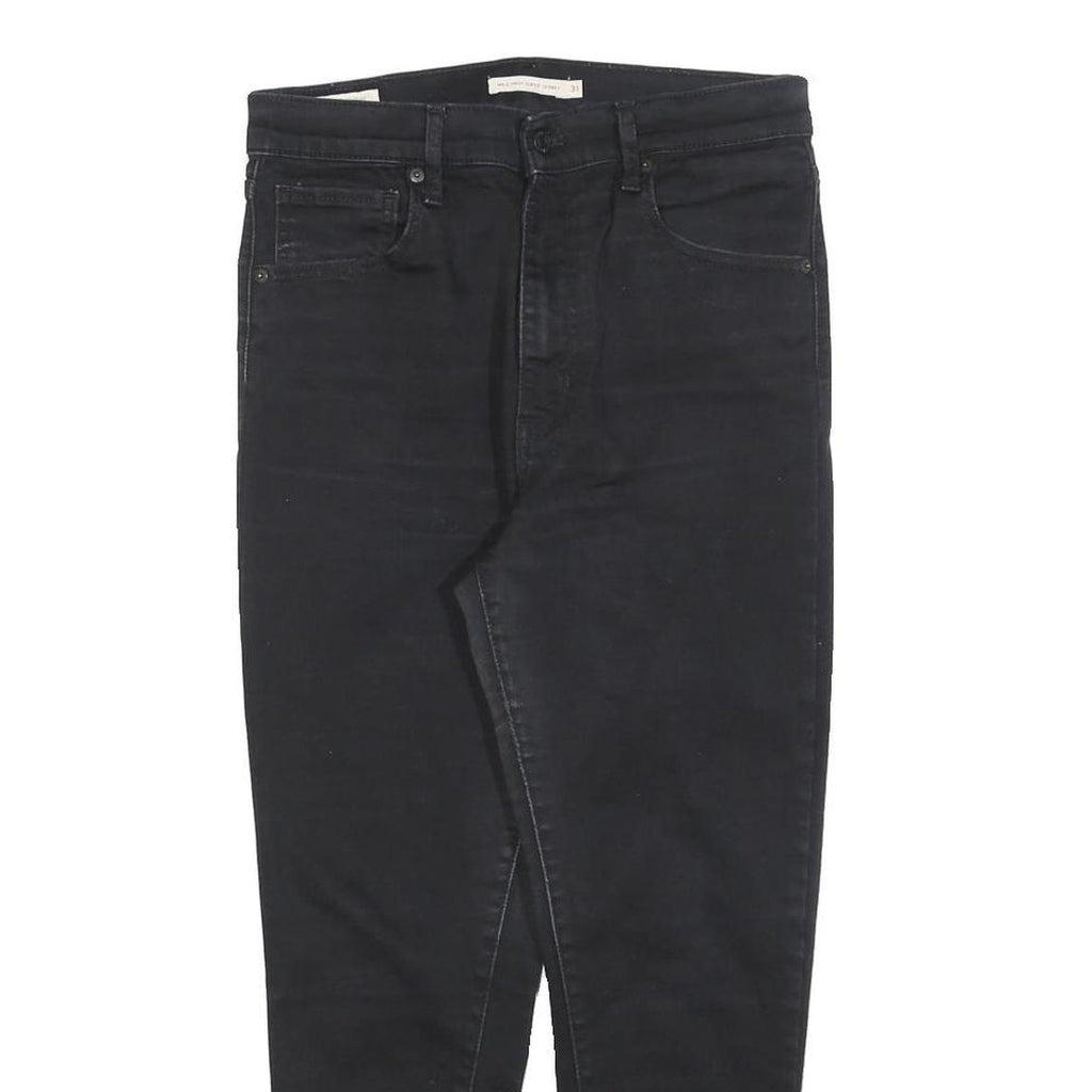 LEVI'S Big E Womens Jeans Black Slim Skinny Denim W31 L25 Vintage Style