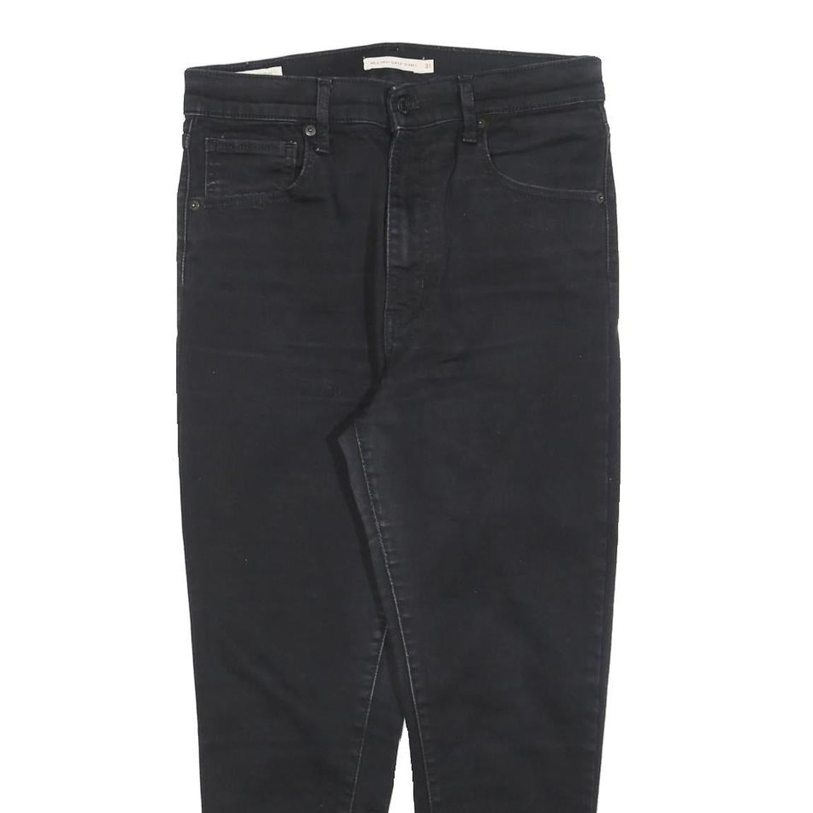 LEVI'S Big E Womens Jeans Black Slim Skinny Denim W31 L25 Vintage Style