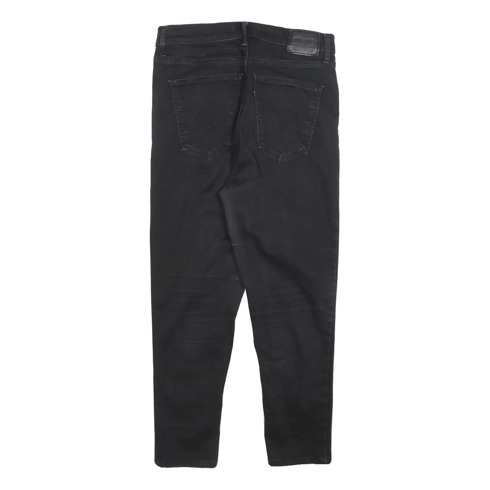 LEVI'S Big E Womens Jeans Black Slim Skinny Denim W31 L25 Vintage Style