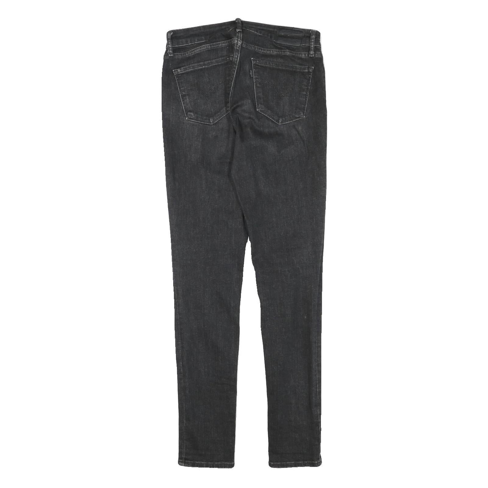 LEVI'S Womens Jeans Black Slim Skinny Denim Medium W27 L31 Stretch Cotton Blend