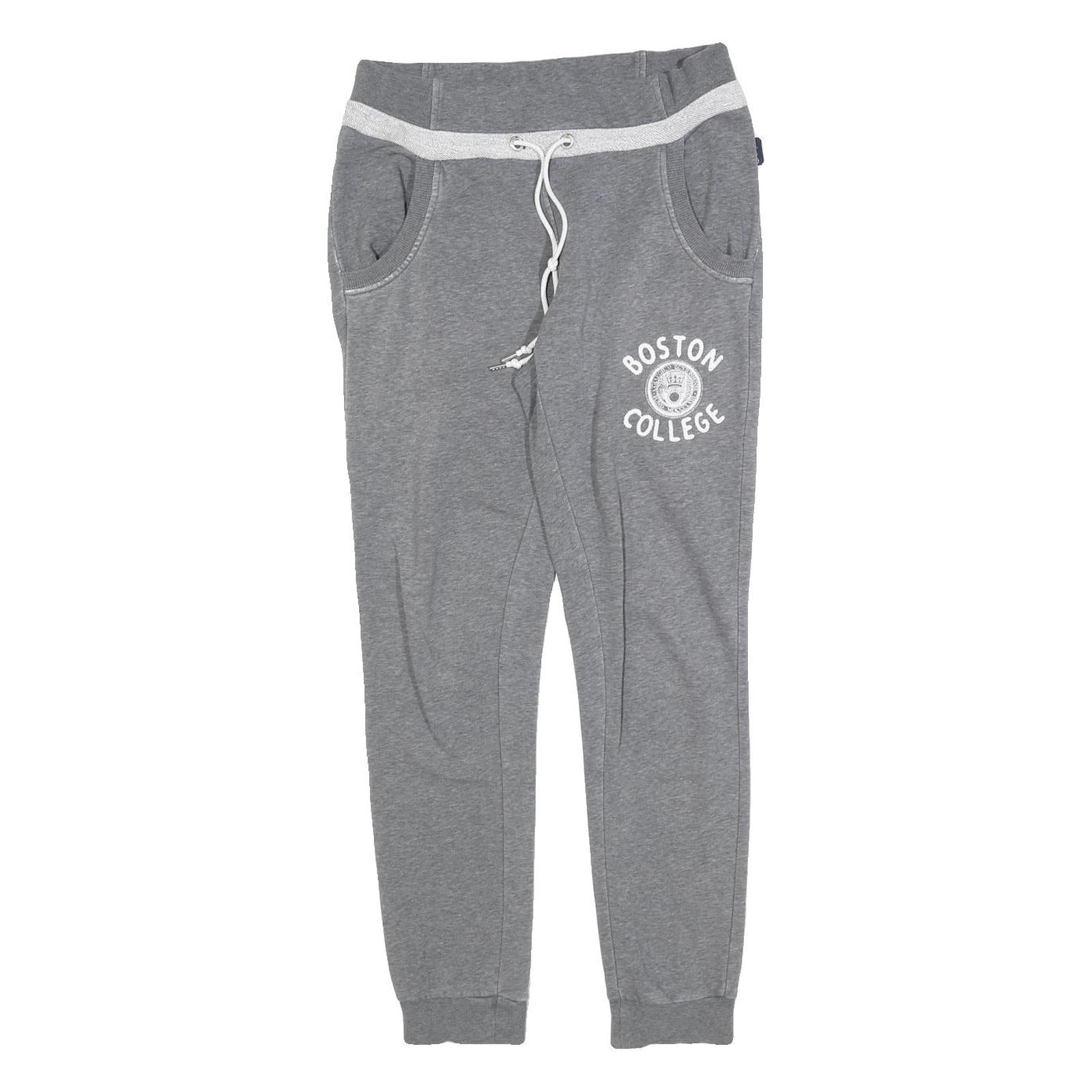 CHAMPION Womens Joggers Grey Boston College Slim Tapered S W28 L28 Sweatpants