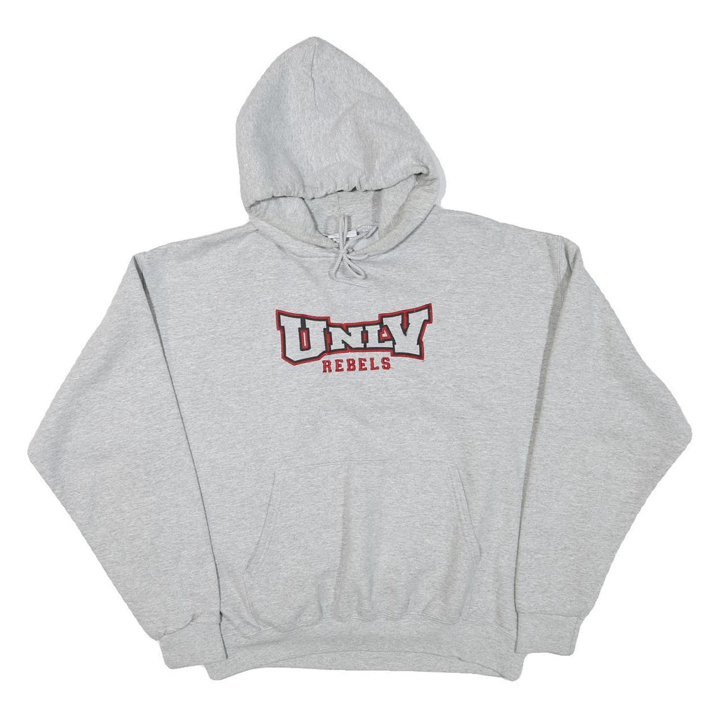 CHAMPION Mens Grey UNLV Rebels Pullover Hoodie L Cotton Blend Casual