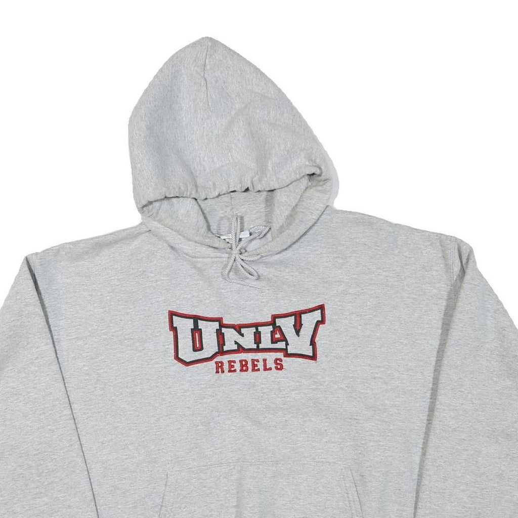 CHAMPION Mens Grey UNLV Rebels Pullover Hoodie L Cotton Blend Casual