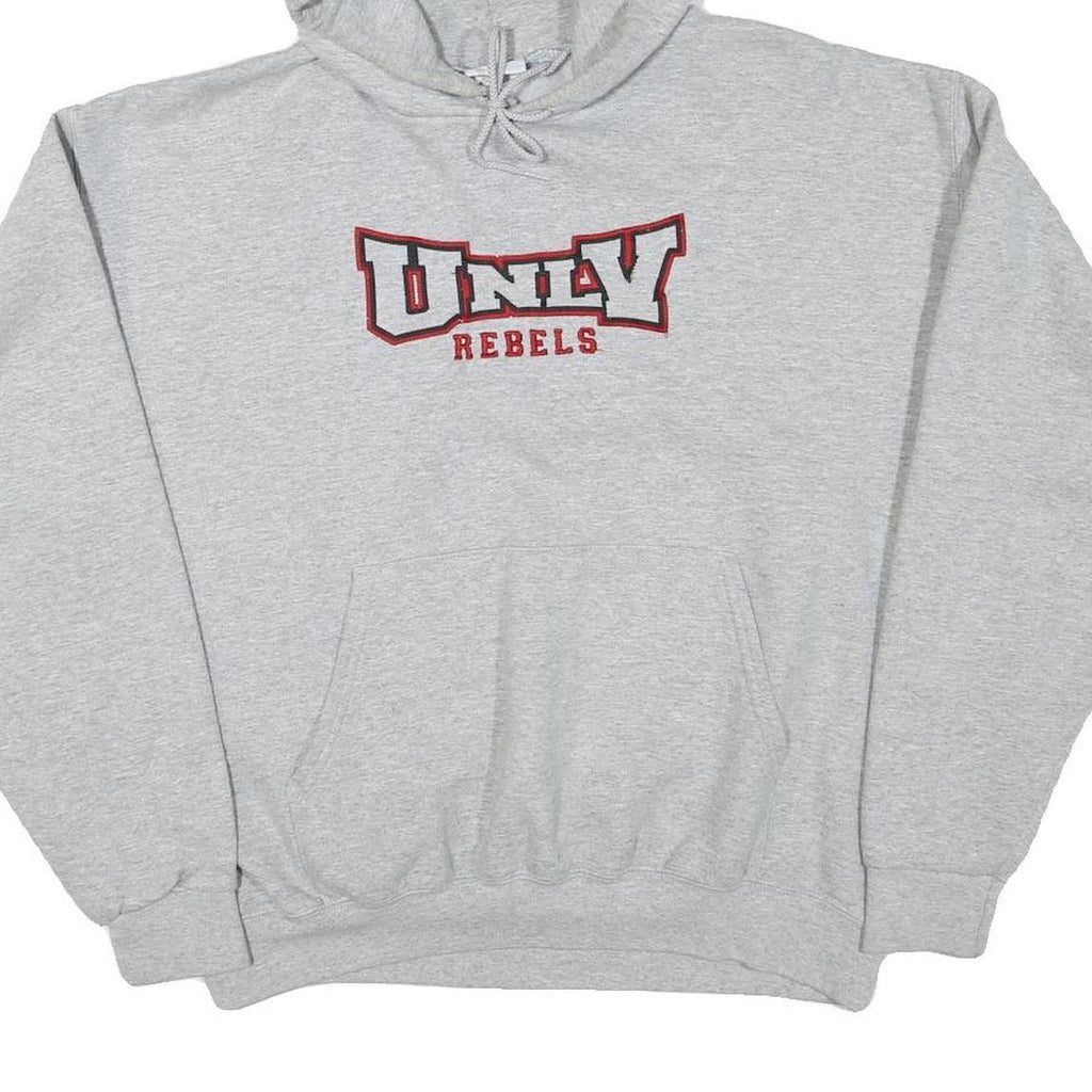 CHAMPION Mens Grey UNLV Rebels Pullover Hoodie L Cotton Blend Casual