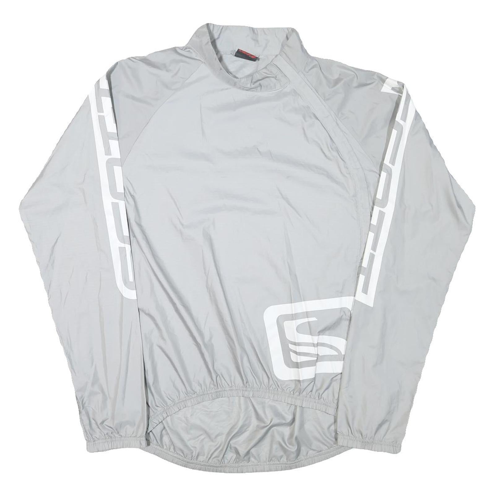 SCOTT Mens Grey Lightweight Track Jacket XL Polyester Blend Zip Athletic Fit