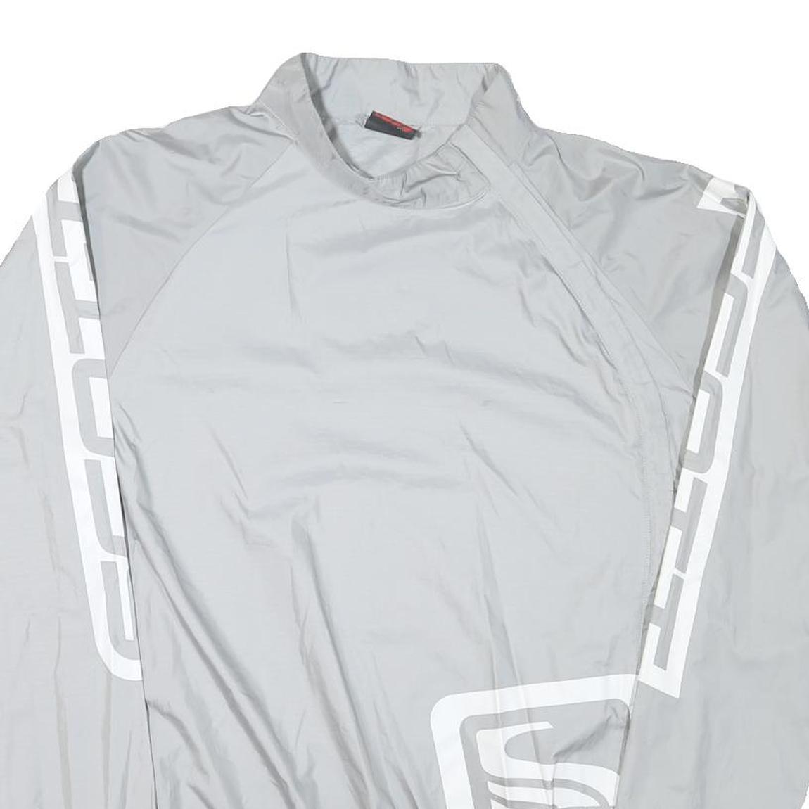 SCOTT Mens Grey Lightweight Track Jacket XL Polyester Blend Zip Athletic Fit