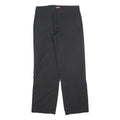 TEDDY'S Womens Cotton Blend Black Regular Fit Straight Leg Trousers W34 L32