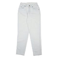LEE Womens Jeans White Regular Straight Denim Rinse W25 L29 Zip Cotton Blend