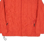 POLO RALPH LAUREN Mens Red Polyester Blend Quilted Jacket XL Zip Up Casual