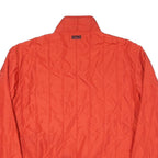 POLO RALPH LAUREN Mens Red Polyester Blend Quilted Jacket XL Zip Up Casual