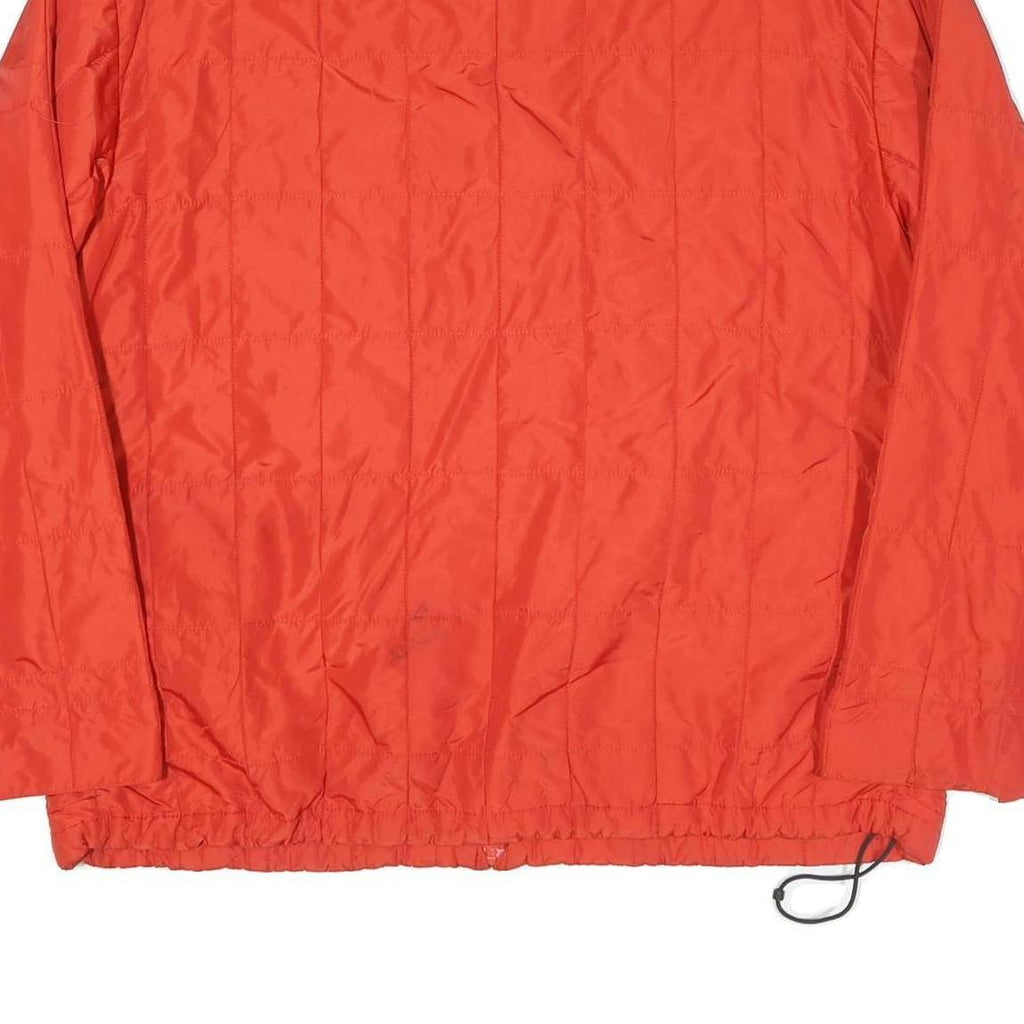 POLO RALPH LAUREN Mens Red Polyester Blend Quilted Jacket XL Zip Up Casual