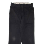 DICKIES Mens Trousers Black Regular Straight W32 L29