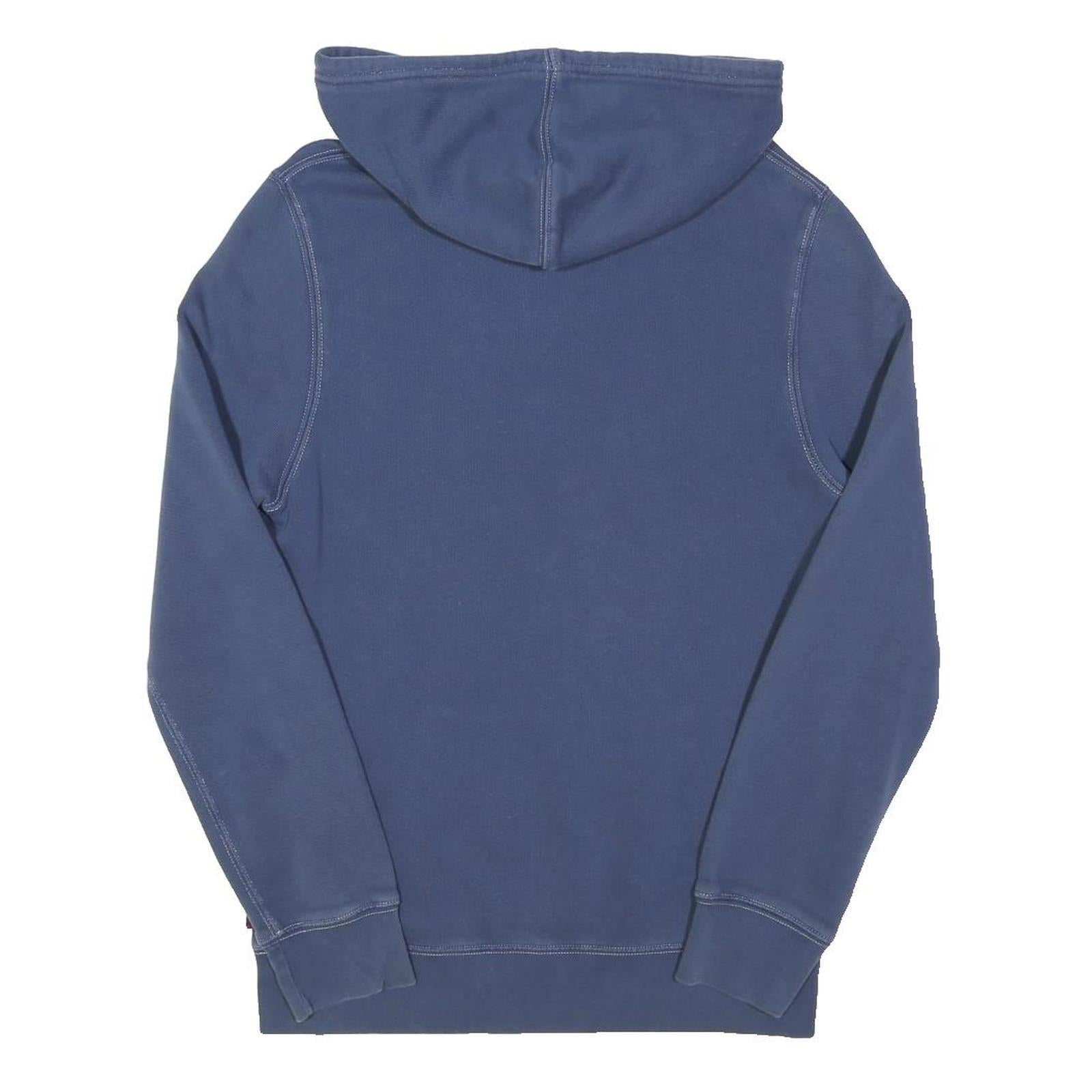 LEVI'S Mens Blue Pullover Hoodie M Casual Cotton Blend Logo Sweatshirt