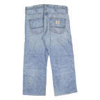CARHARTT Mens Jeans Blue Relaxed Straight Denim Light W33 L26 Workwear Style