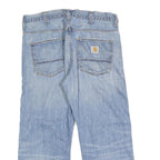 CARHARTT Mens Jeans Blue Relaxed Straight Denim Light W33 L26 Workwear Style