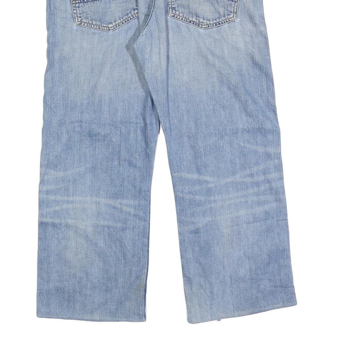 CARHARTT Mens Jeans Blue Relaxed Straight Denim Light W33 L26 Workwear Style